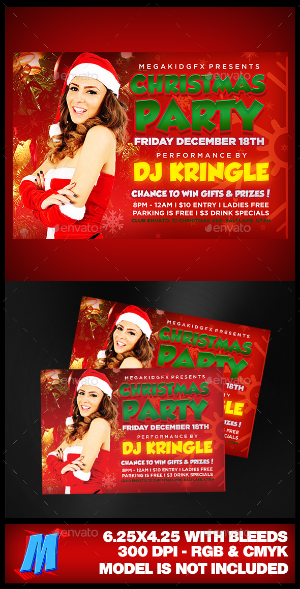 Christmas Party Flyer Template