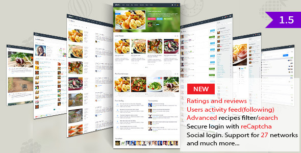 Gustos - Community-Driven Recipes, WordPress Theme