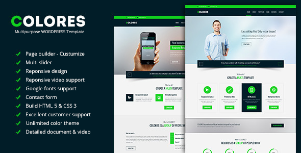 Colores - Multipurpose WordPress Template