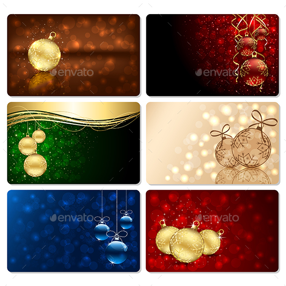 Set of Six Christmas Cards