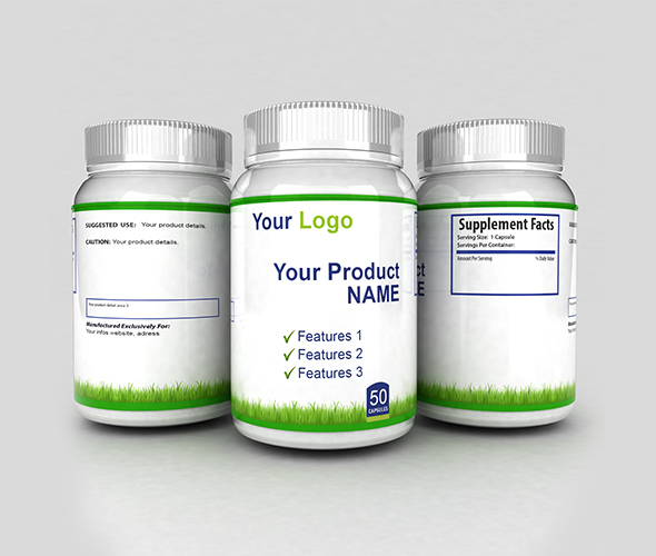 3d Medicine Bottles with sides V3 - 3DOcean Item for Sale