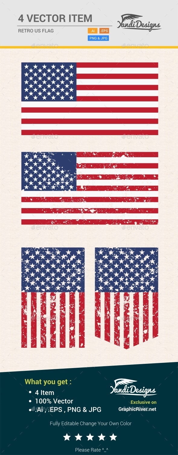 Retro US Flag