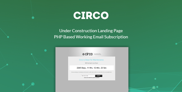 Circo Under Construction HTML Page