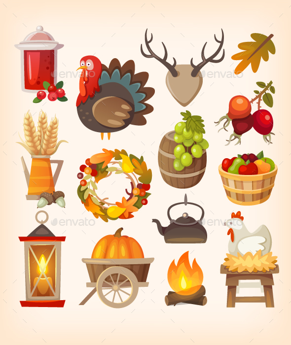 Thanksgiving Day Icons