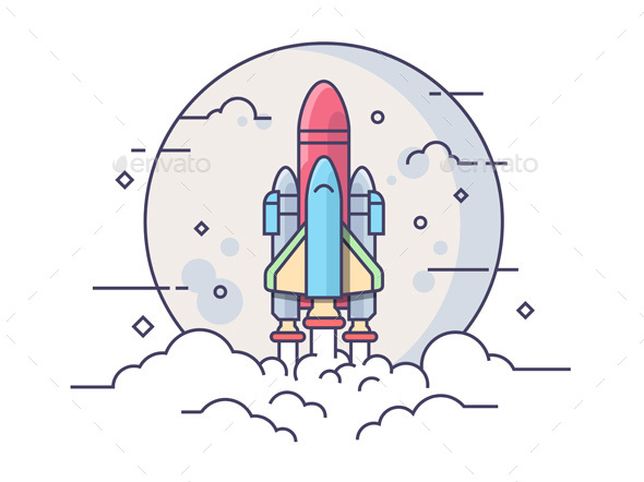 Startup Space Rocket