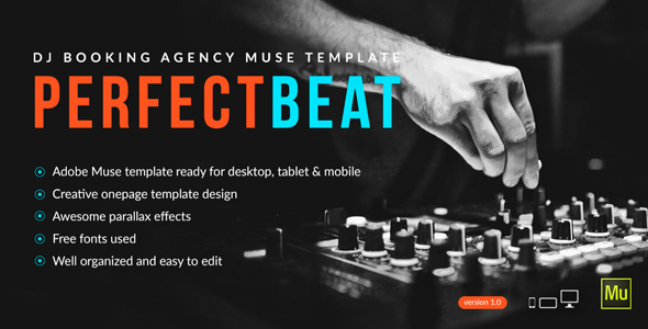 PerfectBeat - DJ Booking Agency Muse Template