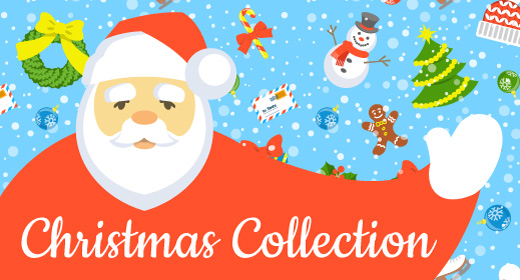 Christmas Flat Line Snowflakes - 1