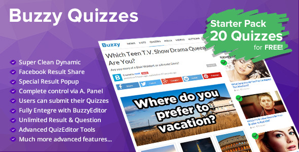 Quizzes Plugin for Buzzy
