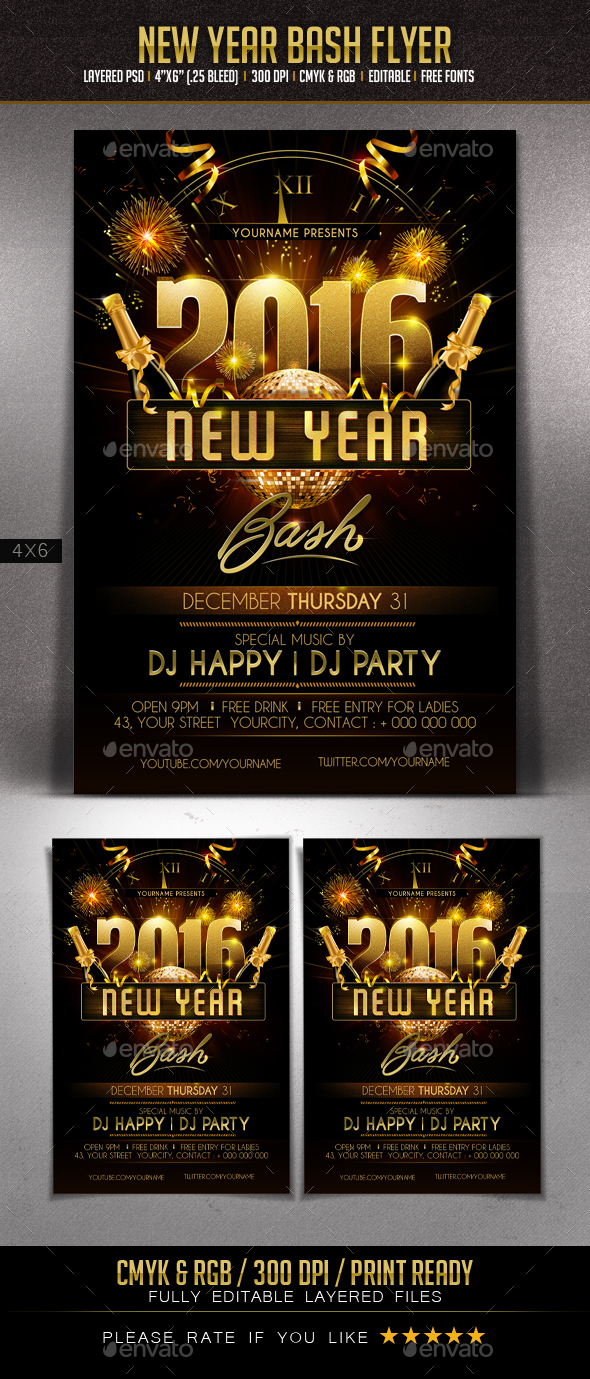 New Year Bash Flyer