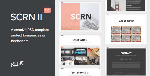 SCRN II - Creative PSD Template