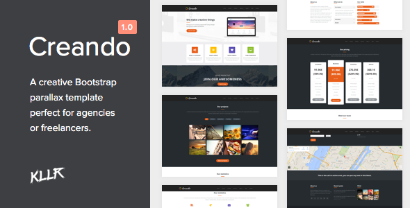 Creando - Creative Onepage Parallax HTML Template