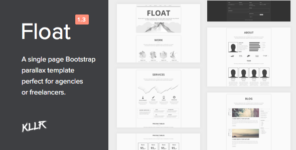 Float - Responsive HTML One-Page Template