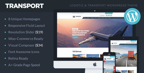 Transport - Logistic, Transportation & Warehouse WP Theme