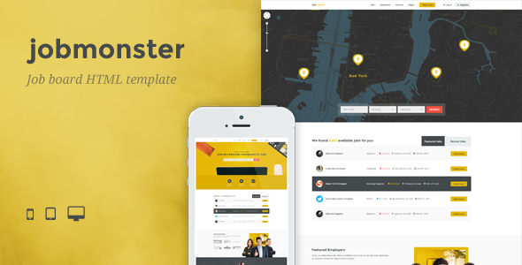 Jobmonster - Job Board HTML Template