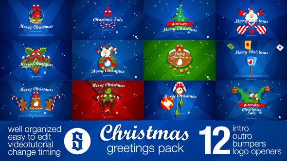 Christmas Pack Intro - Outro - Logo Openers