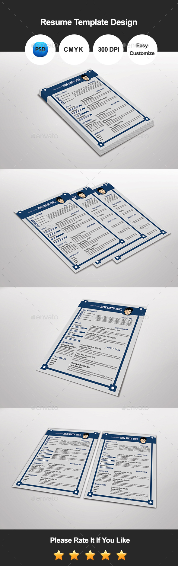 Tanli Resume Template Design