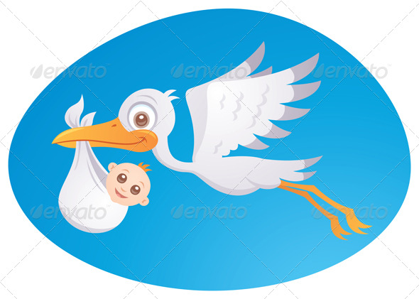 baby delivery stork graphicriver baby delivery stork graphicriver