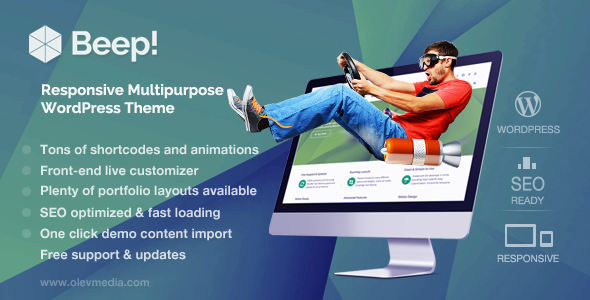 Beep! -- Responsive Multi-Purpose Wordpress Theme