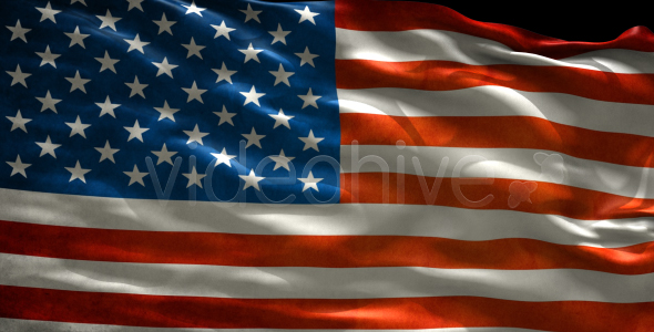 USA flag loop USA flag loop