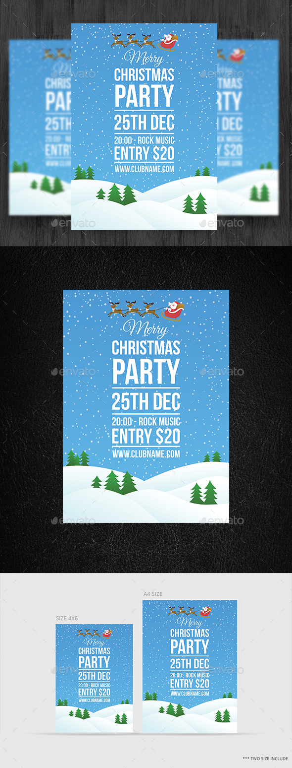 Merry Christmas Party Flyer