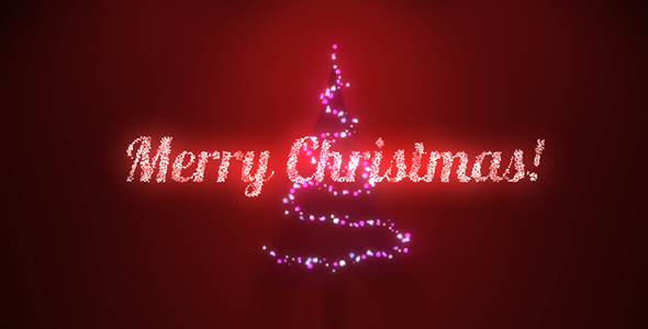 Music Lights on Tree - Christmas Greetings