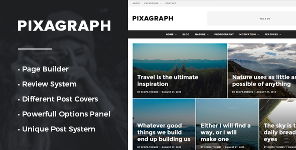 Pixagraph - Responsive WordPress News/Blog Theme