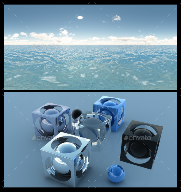 Ocean Blue Clouds 7 - HDRI - 3DOcean Item for Sale