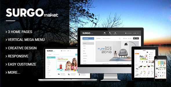 TV Surgo - Multipurpose Responsive Magento Theme