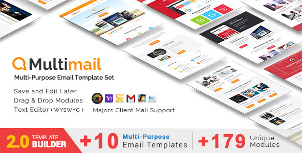 Multimail - Responsive Email Set + MailBuild Online