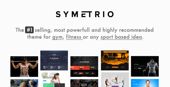 Gym & Fitness WordPress Theme - Symetrio