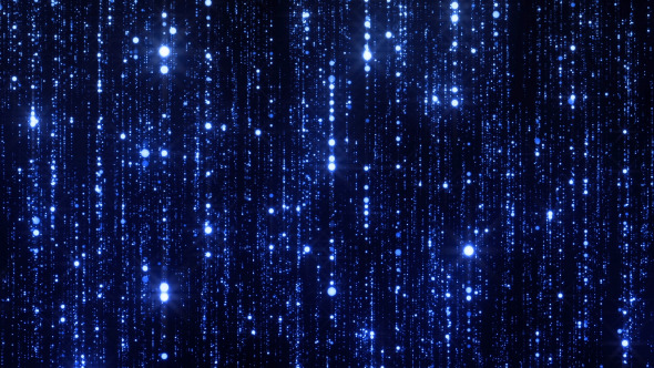 Sparkling Blue Particles Background - Motion Graphics 