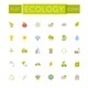 Vector Flat Ecology Icons
