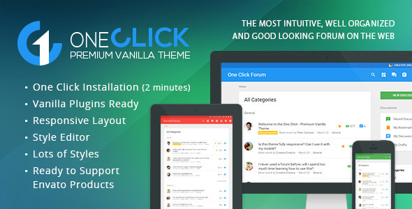 One Click - Premium Vanilla Theme