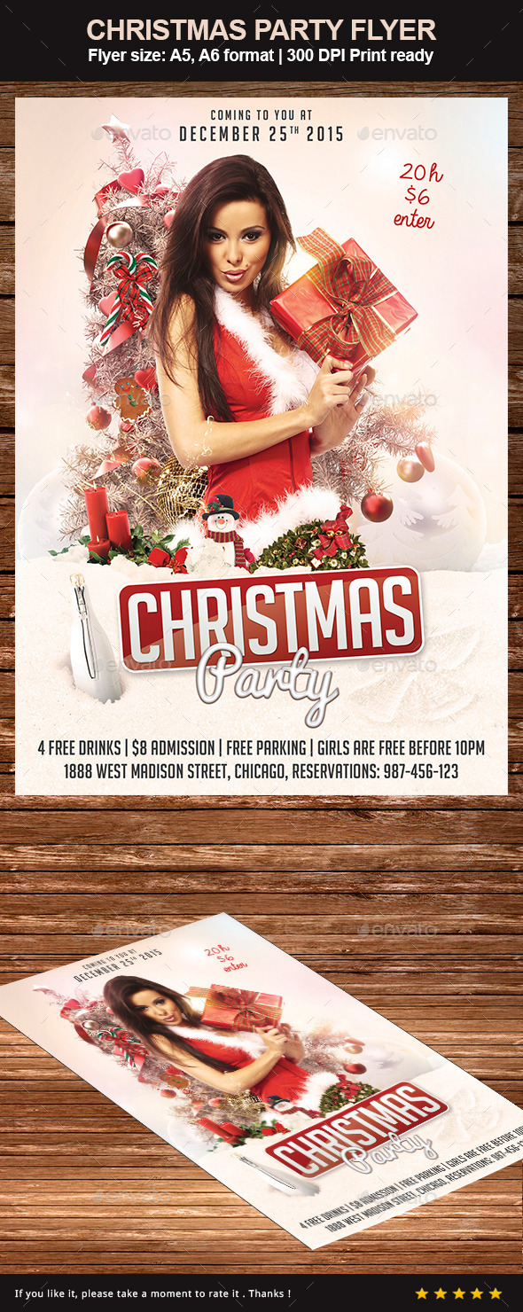 White Christmas Party Flyer