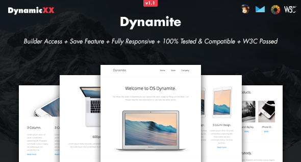 Dynamite - Responsive Email + Online Builder