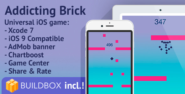 BuildBox Project Included! Addicting Brick iOS