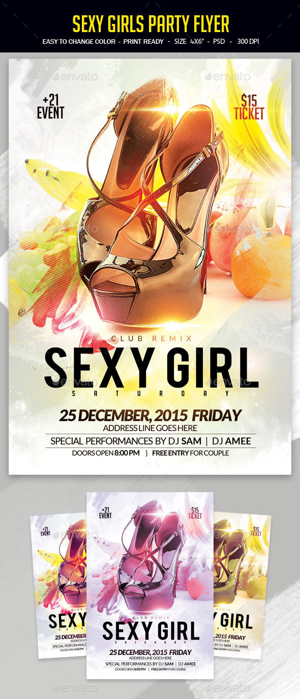Sexy Girls Party Flyer