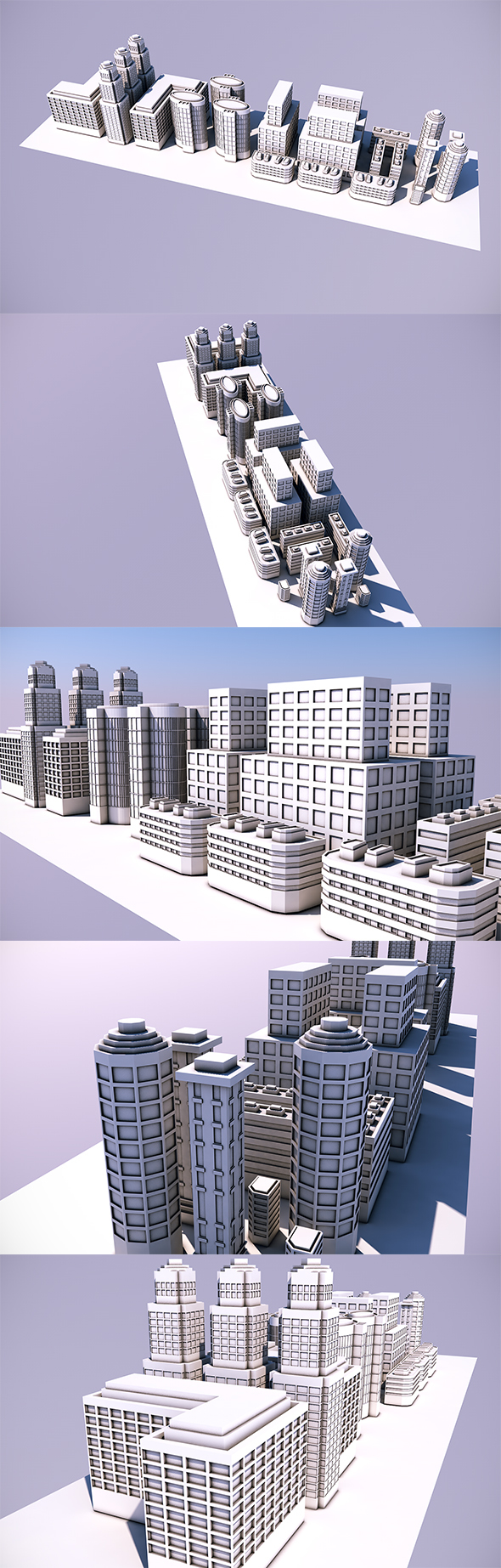 Low Poly City - 3DOcean Item for Sale