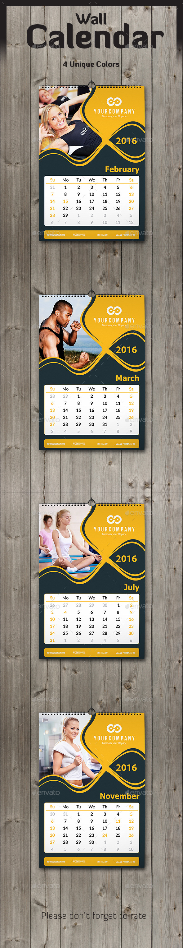 Wall Calendar 2016