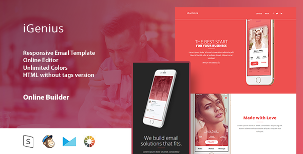 iGenius - Responsive Email Template+Online Editor