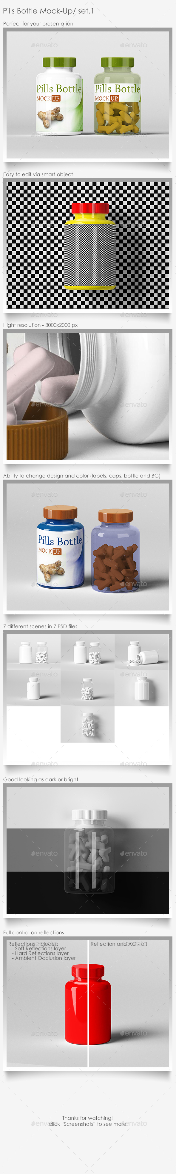 Pills Bottle Mock-Up Set.1