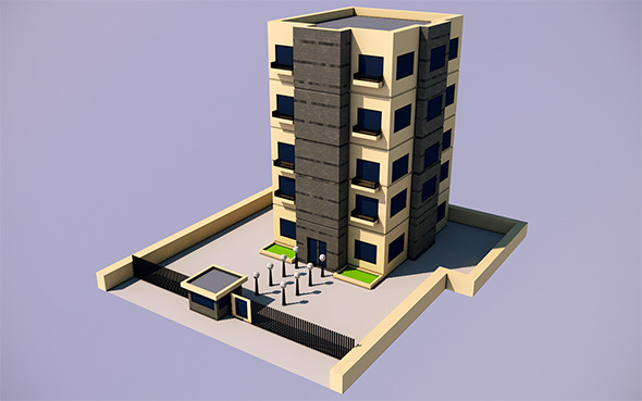Low Poly Apartment (Ready to Render) - 3DOcean Item for Sale