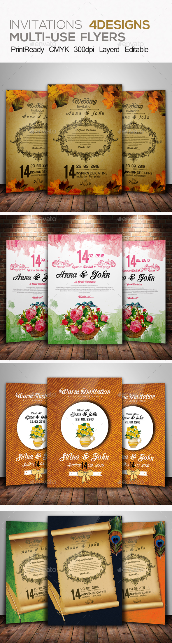 Wedding Invitation & RSVP Bundle