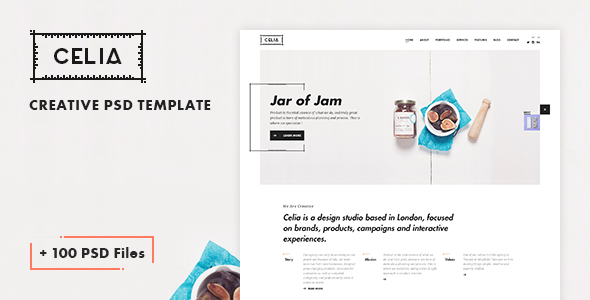 Celia - Creative PSD Template