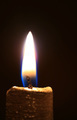 Photo of burning festive candle | Free christmas images