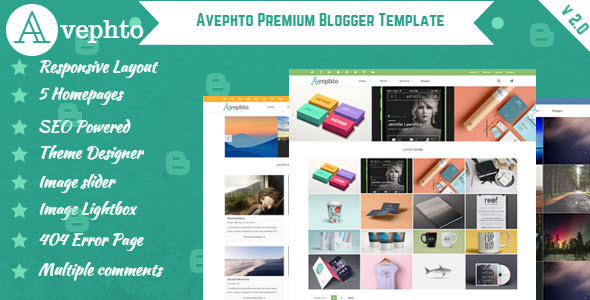 Avephto - Creative Responsive Blogger Template