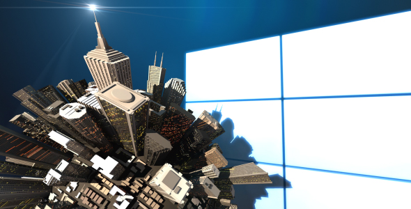 Mini 3D World City Skyscraper Logo Opener Mini 3D World City Skyscraper Logo Opener