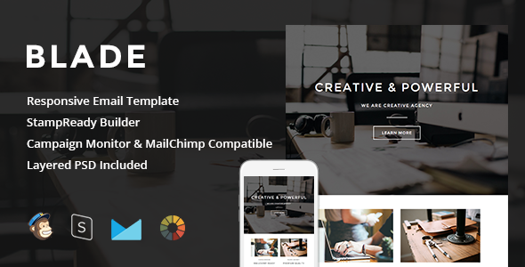 Blade - Responsive Email + StampReady Builder