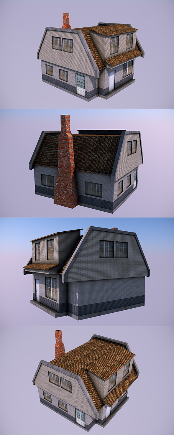 Low Poly House - 3DOcean Item for Sale
