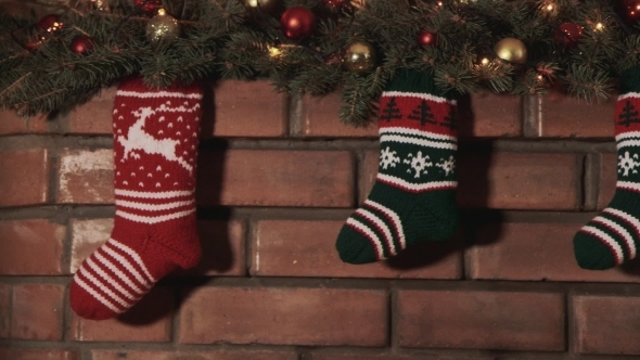 Multi-Colored Socks For Christmas Gifts